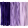 image:imageCaydo 200 Pieces Orange Pipe Cleaners for Flowers Making Craft Chenille Stems for Kids Creative DIY Art Crafts and Home Decorations 12 Inch x 6 mmGradient Purple