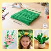 image:imageCaydo 200 Pieces Orange Pipe Cleaners for Flowers Making Craft Chenille Stems for Kids Creative DIY Art Crafts and Home Decorations 12 Inch x 6 mmGreen