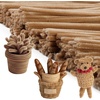 image:imageCaydo 200 Pieces Orange Pipe Cleaners for Flowers Making Craft Chenille Stems for Kids Creative DIY Art Crafts and Home Decorations 12 Inch x 6 mmLight Brown