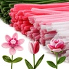 image:imageCaydo 200 Pieces Orange Pipe Cleaners for Flowers Making Craft Chenille Stems for Kids Creative DIY Art Crafts and Home Decorations 12 Inch x 6 mmPink Flowers