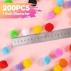 image:imageCaydo 200 Pieces Orange Pom Poms 1 Inch Craft Pom Poms for Hobby Supplies and DIY Creative Crafts Decorations