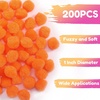 image:imageCaydo 200 Pieces Orange Pom Poms 1 Inch Craft Pom Poms for Hobby Supplies and DIY Creative Crafts Decorations