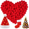 image:imageCaydo 200 Pieces Red Pom Poms 1 Inch Fluffy Craft Pompom Balls for Home Party Mothers Day Decor and Arts Crafts Projects MakingRed