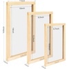 image:imageCaydo 3 Pieces 3 Size Wood Silk Screen Printing Frame with Mesh for Screen Printing 10 x 14 Inch 82 x 122 Inch 67 x 106 Inch