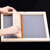 image:imageCaydo 3 Pieces 3 Size Wood Silk Screen Printing Frame with Mesh for Screen Printing 10 x 14 Inch 82 x 122 Inch 67 x 106 Inch