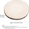 image:imageCaydo 3 Pieces 89 Inch Wood Slices Round Wood Slices for Wedding Table Centerpiece Decoration DIY Painting Baby Showers Housewarming Christmas and Woodburning Projects