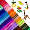 image:imageCaydo 3000 Pieces 40 Colors Pipe Cleaners Craft Supplies with 100 Pieces Wiggle Eyes Soft Chenille Stems for Kids DIY Creative Crafts Decoration 6 mm x 12 Inch