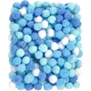 image:imageCaydo 300PCS Black Pom Poms with 100PCS Wiggle Eyes 1 Inch Pom Pom Balls for Kids Art and Craft Projects Making and Classroom Craft ActivitiesGradient Blue