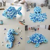 image:imageCaydo 300PCS Black Pom Poms with 100PCS Wiggle Eyes 1 Inch Pom Pom Balls for Kids Art and Craft Projects Making and Classroom Craft ActivitiesGradient Blue