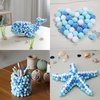 image:imageCaydo 300PCS Black Pom Poms with 100PCS Wiggle Eyes 1 Inch Pom Pom Balls for Kids Art and Craft Projects Making and Classroom Craft ActivitiesGradient Blue