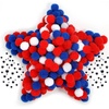 image:imageCaydo 300PCS Black Pom Poms with 100PCS Wiggle Eyes 1 Inch Pom Pom Balls for Kids Art and Craft Projects Making and Classroom Craft ActivitiesRed White Blue