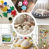 image:imageCaydo 300PCS Black Pom Poms with 100PCS Wiggle Eyes 1 Inch Pom Pom Balls for Kids Art and Craft Projects Making and Classroom Craft ActivitiesWhite