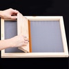 image:imageCaydo 4 Pieces 4 Size Screen Printing Frame with 110 Mesh for Screen Printing Beginners and Kids 9 x 51 Inch 106 x 67 Inch 122 x 82 Inch 14 x 10 Inch