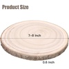 image:imageCaydo 4 Pieces 78 Inch Wood Slices for Centerpieces Natural Round Wood with Bark for Table Centerpiece Decoration Parties Wedding Housewarming