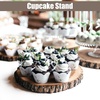 image:imageCaydo 4 Pieces 78 Inch Wood Slices for Centerpieces Natural Round Wood with Bark for Table Centerpiece Decoration Parties Wedding Housewarming