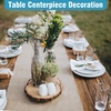 image:imageCaydo 4 Pieces 910 Inch Wood Slices Wood Slices for Centerpieces Unfinished Wood Rounds for Wedding Decoration Painting Projects Baby Showers