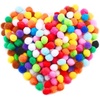 image:imageCaydo 400 Pieces 1 Inch Pom Poms for Crafts 20 Colors Bulk Pompom Balls for Home Decorations and Kids Creative Craft DIY Material1inch Pack of 2