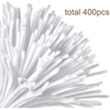 image:imageCaydo 400 Pieces Black Pipe Cleaners Craft Chenille Stems for Kids DIY Art and Craft Projects Home Decorations and Dreadlock Braiding 6mm x 12inchWhite