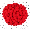 image:imageCaydo 400 pcs  300 Pieces Green Pom Poms for Crafts with 100 Wiggle Eyes 1 Inch Craft Pompom Balls for Kids Creative DIY Crafts and Easter DecorationsRed