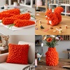 image:imageCaydo 400 pcs  300 Pieces Green Pom Poms for Crafts with 100 Wiggle Eyes 1 Inch Craft Pompom Balls for Kids Creative DIY Crafts and Easter DecorationsOrange
