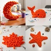 image:imageCaydo 400 pcs  300 Pieces Green Pom Poms for Crafts with 100 Wiggle Eyes 1 Inch Craft Pompom Balls for Kids Creative DIY Crafts and Easter DecorationsOrange