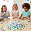 image:imageCaydo 400 pcs  300 Pieces Green Pom Poms for Crafts with 100 Wiggle Eyes 1 Inch Craft Pompom Balls for Kids Creative DIY Crafts and Easter DecorationsMacaroon