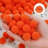 image:imageCaydo 400 pcs  300 Pieces Green Pom Poms for Crafts with 100 Wiggle Eyes 1 Inch Craft Pompom Balls for Kids Creative DIY Crafts and Easter DecorationsOrange