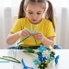 image:imageCaydo 500 Pieces Blue Flowers Pipe Cleaners Craft Chenille Stems Bulk for DIY Art and Craft Projects Creative Gift and Home DecorationsBlue Flowers