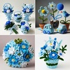 image:imageCaydo 500 Pieces Blue Flowers Pipe Cleaners Craft Chenille Stems Bulk for DIY Art and Craft Projects Creative Gift and Home DecorationsBlue Flowers