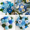 image:imageCaydo 500 Pieces Blue Flowers Pipe Cleaners Craft Chenille Stems Bulk for DIY Art and Craft Projects Creative Gift and Home DecorationsBlue Flowers