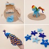 image:imageCaydo 500 Pieces Blue Flowers Pipe Cleaners Craft Chenille Stems Bulk for DIY Art and Craft Projects Creative Gift and Home DecorationsGradient Blue