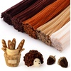 image:imageCaydo 500 Pieces Blue Flowers Pipe Cleaners Craft Chenille Stems Bulk for DIY Art and Craft Projects Creative Gift and Home DecorationsGradient Brown