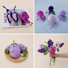 image:imageCaydo 500 Pieces Blue Flowers Pipe Cleaners Craft Chenille Stems Bulk for DIY Art and Craft Projects Creative Gift and Home DecorationsGradient Purple