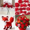image:imageCaydo 500 Pieces Blue Flowers Pipe Cleaners Craft Chenille Stems Bulk for DIY Art and Craft Projects Creative Gift and Home DecorationsGradient Red