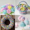 image:imageCaydo 500 Pieces Blue Flowers Pipe Cleaners Craft Chenille Stems Bulk for DIY Art and Craft Projects Creative Gift and Home DecorationsMacaroon