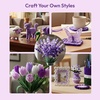 image:imageCaydo 500 Pieces Blue Flowers Pipe Cleaners Craft Chenille Stems Bulk for DIY Art and Craft Projects Creative Gift and Home DecorationsPurple Flowers