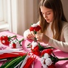 image:imageCaydo 500 Pieces Blue Flowers Pipe Cleaners Craft Chenille Stems Bulk for DIY Art and Craft Projects Creative Gift and Home DecorationsRed Flowers
