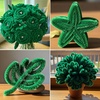 image:imageCaydo 50PCS Extra Thick Pipe Cleaners with 100pcs Eyes Jumbo Black Chenille Stems for Kids Craft DIY Projects Creative Home Decoration30 mm x 12 InchGreen