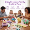 image:imageCaydo 50PCS Extra Thick Pipe Cleaners with 100pcs Eyes Jumbo Black Chenille Stems for Kids Craft DIY Projects Creative Home Decoration30 mm x 12 InchMacaroon