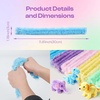image:imageCaydo 50PCS Extra Thick Pipe Cleaners with 100pcs Eyes Jumbo Black Chenille Stems for Kids Craft DIY Projects Creative Home Decoration30 mm x 12 InchMacaroon
