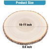 image:imageCaydo 8 Pieces 1011 Inch Wood Slices for Centerpieces Large Poplar Wood Centerpieces for Tables for Wedding Baby Shower Painting Pyrograph
