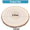 image:imageCaydo 8 Pieces 89 Inch Wood Slices for Centerpieces Large Poplar Wood Rounds for Centerpieces for Wedding Table Decoration Parties Housewarming Family Gatherings and Painting Projects