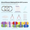 image:imageCaydo Aluminum Craft Wire amp Acrylic Yarn Skeins Kit  iCord Knitting Kit for Beginner 8x25g Yarn 2 Roll 5M x 3mm Wire DIY iCord Handicraft MakingFlower Pattern Kit