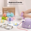image:imageCaydo Aluminum Craft Wire amp Acrylic Yarn Skeins Kit  iCord Knitting Kit for Beginner 8x25g Yarn 2 Roll 5M x 3mm Wire DIY iCord Handicraft MakingMacaron Yarn Kit