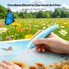 image:imageCaydo Cordless Electric Diamond Painting Pen EPainter for Diamond Painting  Diamond Art Pen with Vacuum Technology Ergonomic Design amp Storage Tray  No Wax Patented BlueBlue