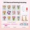 image:imageCaydo Cordless Electric Diamond Painting Pen and 12 Pack Flower Themed Diamond Painting Kits for Adults