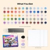 image:imageCaydo Custom Paint by Numbers Kit for Adults Turn Your Photo into A4 Paint Templates in 5 Minutes via App with 60Color Acrylic Set and 3 Blank Canvases for Giftwith Frame117x165