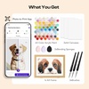 image:imageCaydo Custom Paint by Numbers Kit for Adults Turn Your Photo into A4 Paint Templates in 5 Minutes via App with 60Color Acrylic Set and 3 Blank Canvases for Giftwith Frame83x117 with Frame