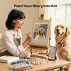 image:imageCaydo Custom Paint by Numbers Kit for Adults Turn Your Photo into A4 Paint Templates in 5 Minutes via App with 60Color Acrylic Set and 3 Blank Canvases for Giftwith Frame83x117