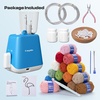 image:imageCaydo iCord Maker Kit for Beginners 92pcs iCord Knitting Set for DIY Handicrafts Making Quickly Knitting iCord with i Cord Knitting Machine Create Pretty Crafts Ideal Present for Knitting LoversBluewhite